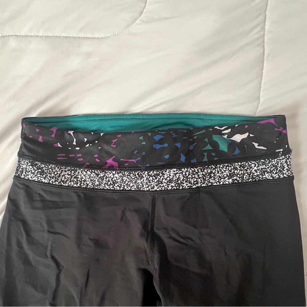Lululemon black colorful leggings - Picture 2 of 8